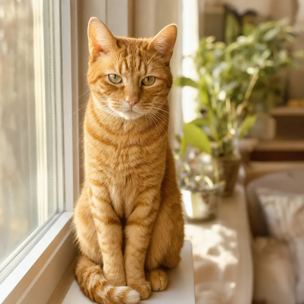 A content, happy cat